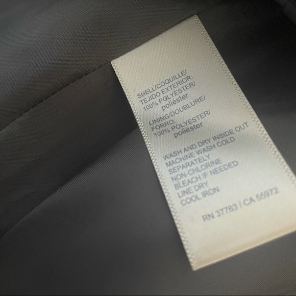 SOLD Rafaella Plus Size Black & Gray Color Block Outerwear Coat - Picture 9 of 9